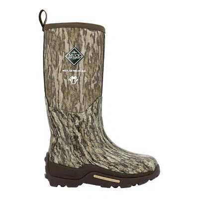 Pre-owned Muck Boots Muck Boot Viper Max Camouflage Round Toe Pull On Mens Brown Casual Boots Mwtpbt
