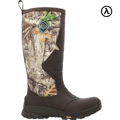Pre-owned Muck Boots Muck Men's Realtree Edge™ Apex Pro 16 In Insulated Outdoor Boots Apmsrte - In Bark/rt Edge