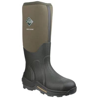 Pre-owned Muck Boots Unisex Arctic Sport Pull On Gummistiefel (fs4287) In Moos/moos