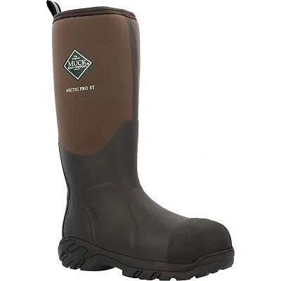 Pre-owned Muck Men's Arctic Pro Steel Toe Insulated Boot In Brown
