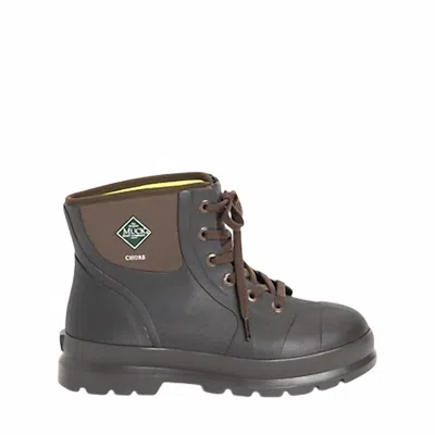 Muck Men's Classic Plain Toe Work Boots In Brown In Black