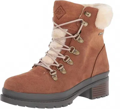 Muck Women's Alpine Waterproof Suede Rainboot In Tan In Multi