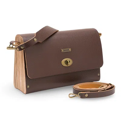 Mud - Manufacture Under Design Women's Brown Leonor Medium Bag - Chocolate