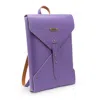 Mud - Manufacture Under Design Women's Envelope Backpack - Purple In Purple
