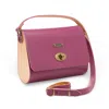 Mud - Manufacture Under Design Women's Pink / Purple Mini Pear Bag - Dahlia In Multi