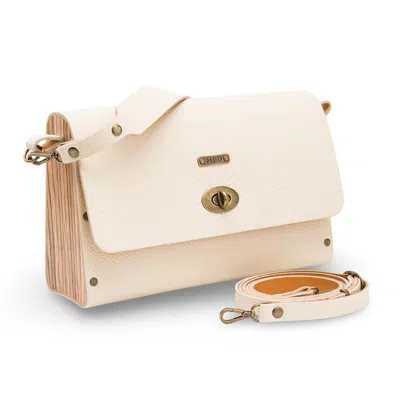 Mud - Manufacture Under Design Women's White / Neutrals Leonor Medium Bag - Pearl
