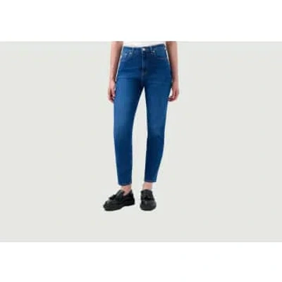 Mud Jeans Mams Stretch Tapered Jeans In Blue