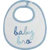 Mud Pie Baby Sibling Bib In Blue