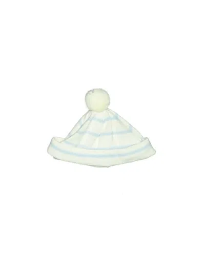 Pre-owned Mud Pie Babies' Beanie Hat In White