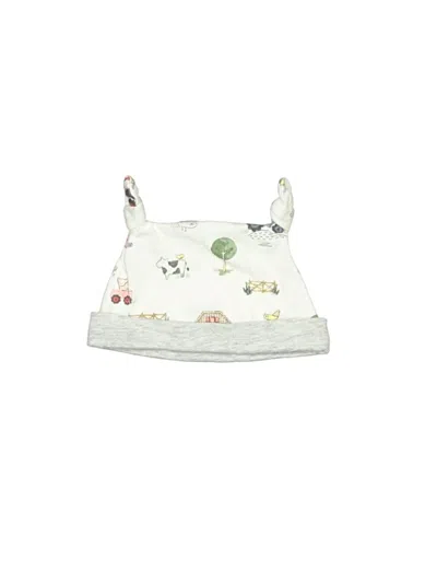 Pre-owned Mud Pie Babies' Beanie Hat In White