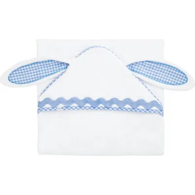Mud Pie Bunny Hooded Towel In Blue