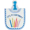 Mud Pie Cake Smash Bib & Hat Set In Blue