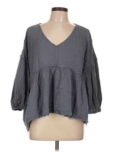 Pre-owned Mud Pie Cardigan Sweater In Gray
