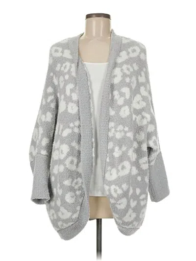 Pre-owned Mud Pie Cardigan Sweater In Gray