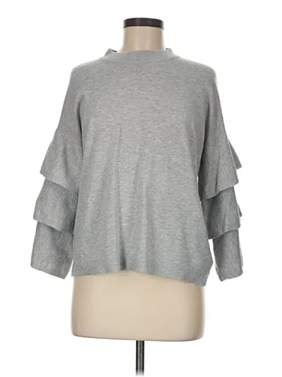 Pre-owned Mud Pie Cardigan Sweater In Gray