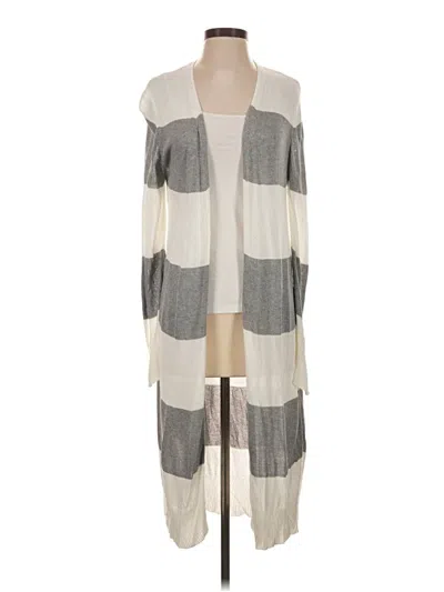 Pre-owned Mud Pie Cardigan Sweater In Gray