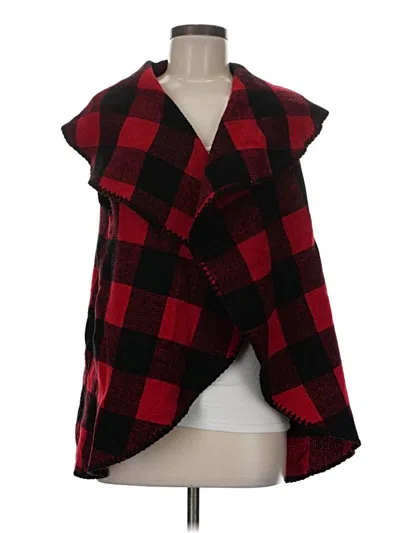 Pre-owned Mud Pie Cardigan Sweater In Red