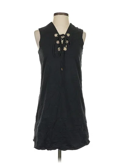 Pre-owned Mud Pie Casual Dress In Black