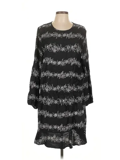 Pre-owned Mud Pie Casual Dress In Black