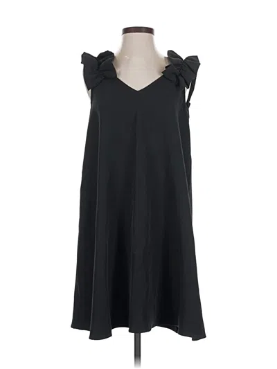 Pre-owned Mud Pie Casual Dress In Black