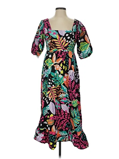 Pre-owned Mud Pie Casual Dress In Black