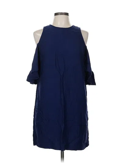 Pre-owned Mud Pie Casual Dress In Blue