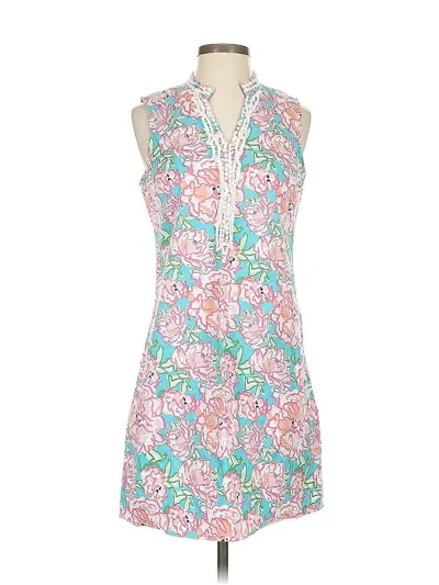 Pre-owned Mud Pie Casual Dress In Blue