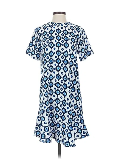 Pre-owned Mud Pie Casual Dress In Blue