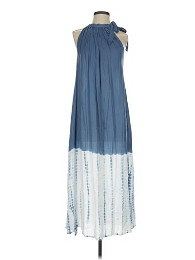 Pre-owned Mud Pie Casual Dress In Blue