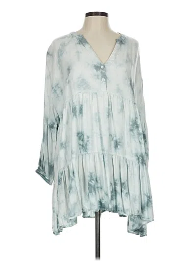 Pre-owned Mud Pie Casual Dress In Blue