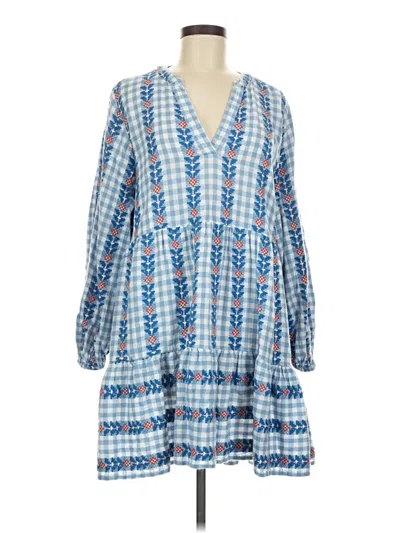 Pre-owned Mud Pie Casual Dress In Blue