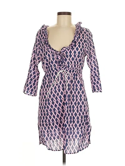 Pre-owned Mud Pie Casual Dress In Blue
