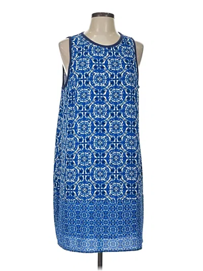 Pre-owned Mud Pie Casual Dress In Blue