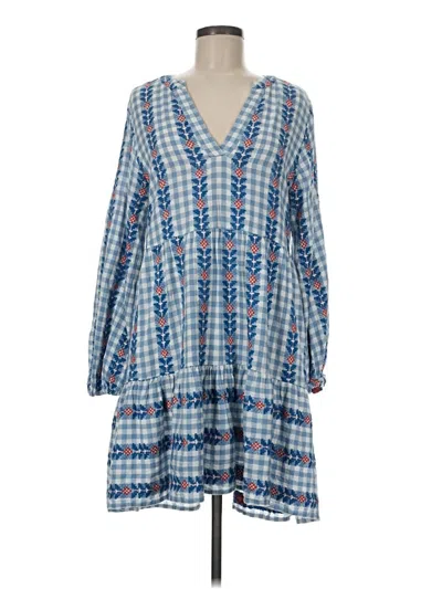 Pre-owned Mud Pie Casual Dress In Blue
