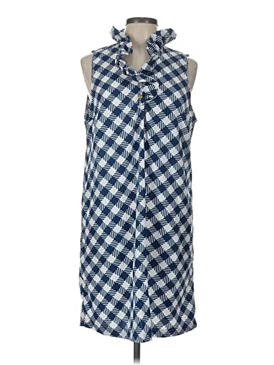 Pre-owned Mud Pie Casual Dress In Blue