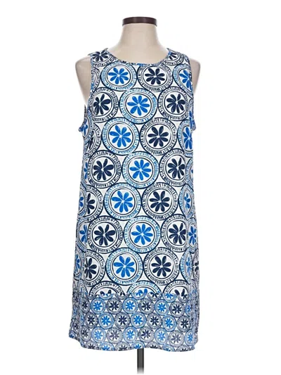 Pre-owned Mud Pie Casual Dress In Blue