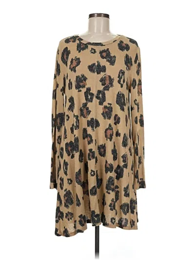 Pre-owned Mud Pie Casual Dress In Brown