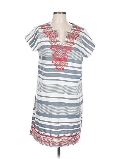 Pre-owned Mud Pie Casual Dress In Gray