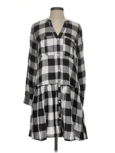 Pre-owned Mud Pie Casual Dress In Gray