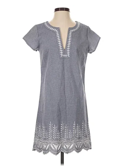 Pre-owned Mud Pie Casual Dress In Gray