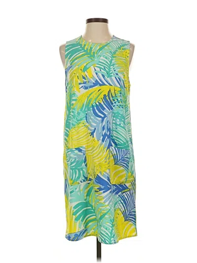 Pre-owned Mud Pie Casual Dress In Green