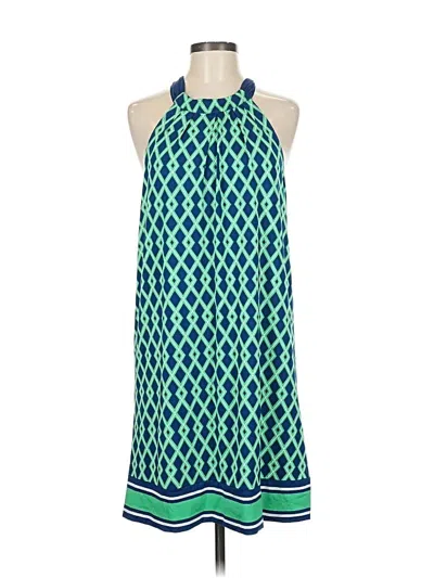 Pre-owned Mud Pie Casual Dress In Green