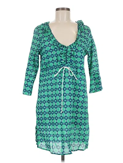 Pre-owned Mud Pie Casual Dress In Green
