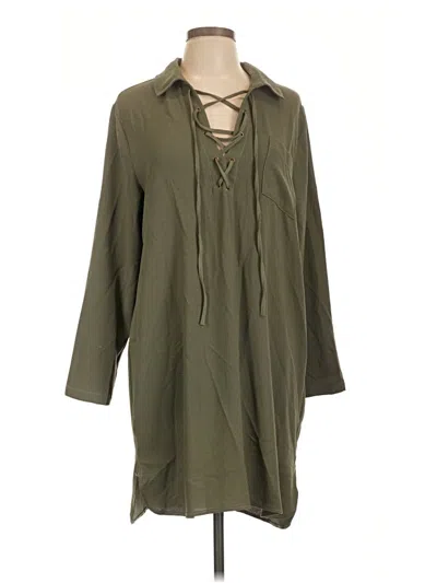 Pre-owned Mud Pie Casual Dress In Green