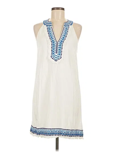 Pre-owned Mud Pie Casual Dress In Ivory