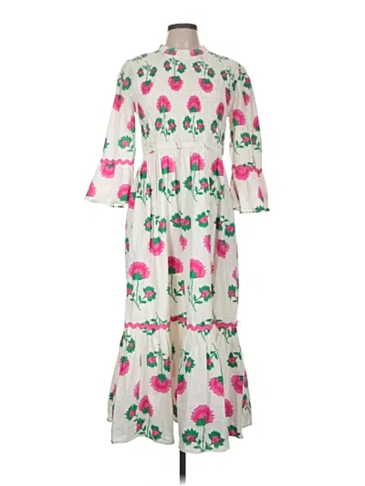 Pre-owned Mud Pie Casual Dress In Ivory
