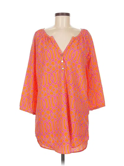 Pre-owned Mud Pie Casual Dress In Orange