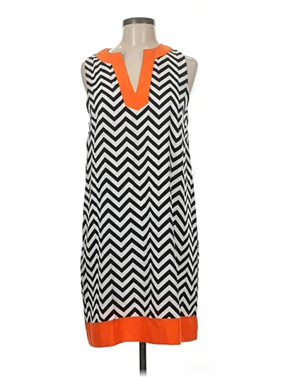 Pre-owned Mud Pie Casual Dress In Orange
