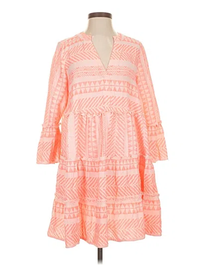 Pre-owned Mud Pie Casual Dress In Orange