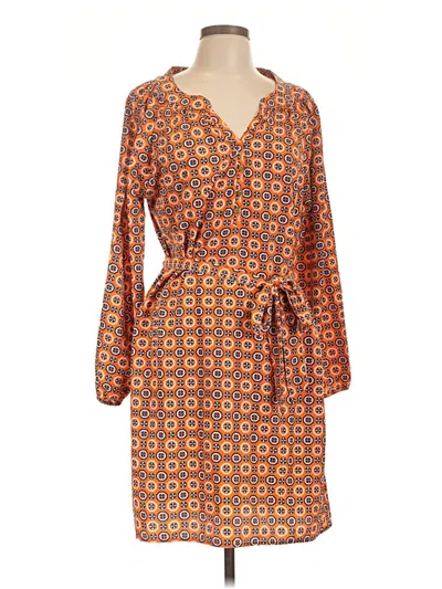 Pre-owned Mud Pie Casual Dress In Orange